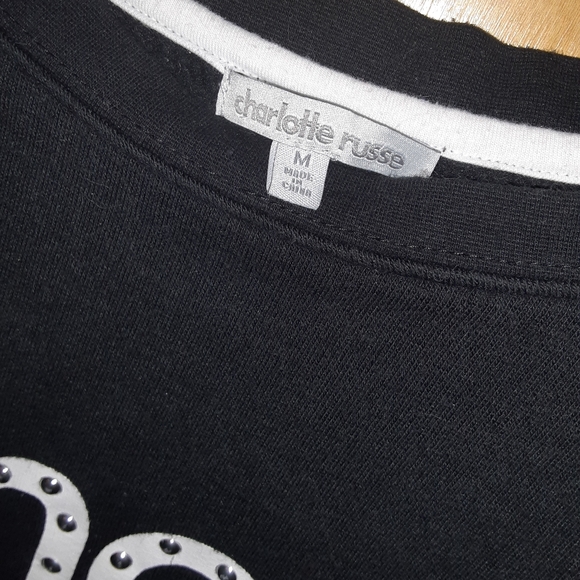 "Amore" printed shirt by Charlotte Russe. Size medium in women's. - Picture 2 of 3